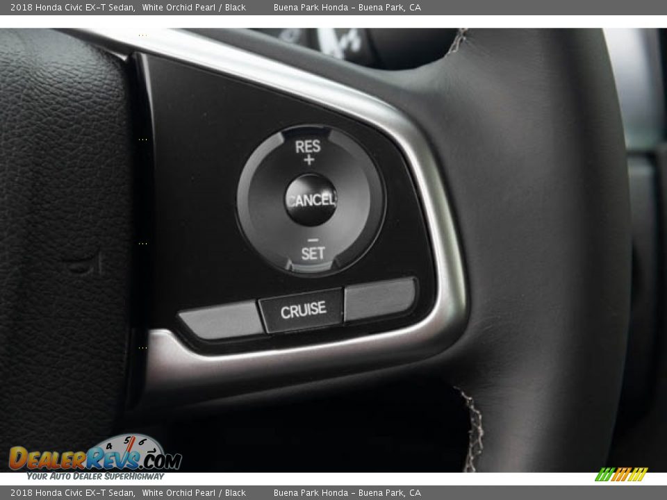 2018 Honda Civic EX-T Sedan White Orchid Pearl / Black Photo #14