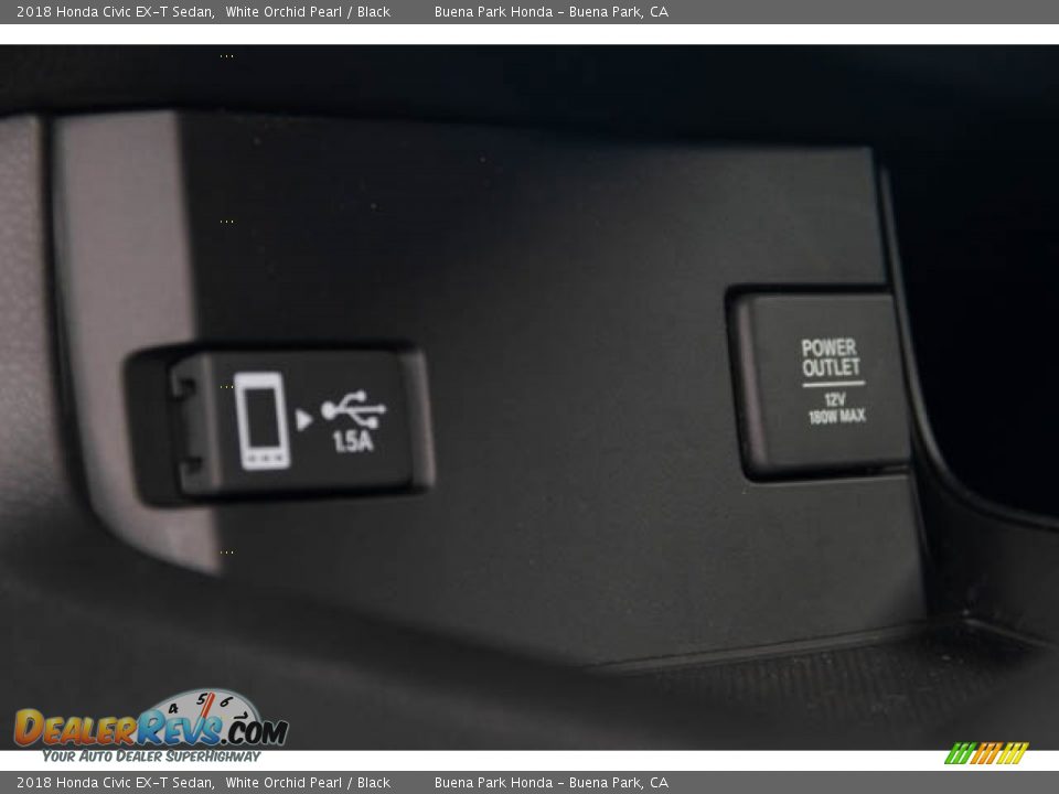 2018 Honda Civic EX-T Sedan White Orchid Pearl / Black Photo #16