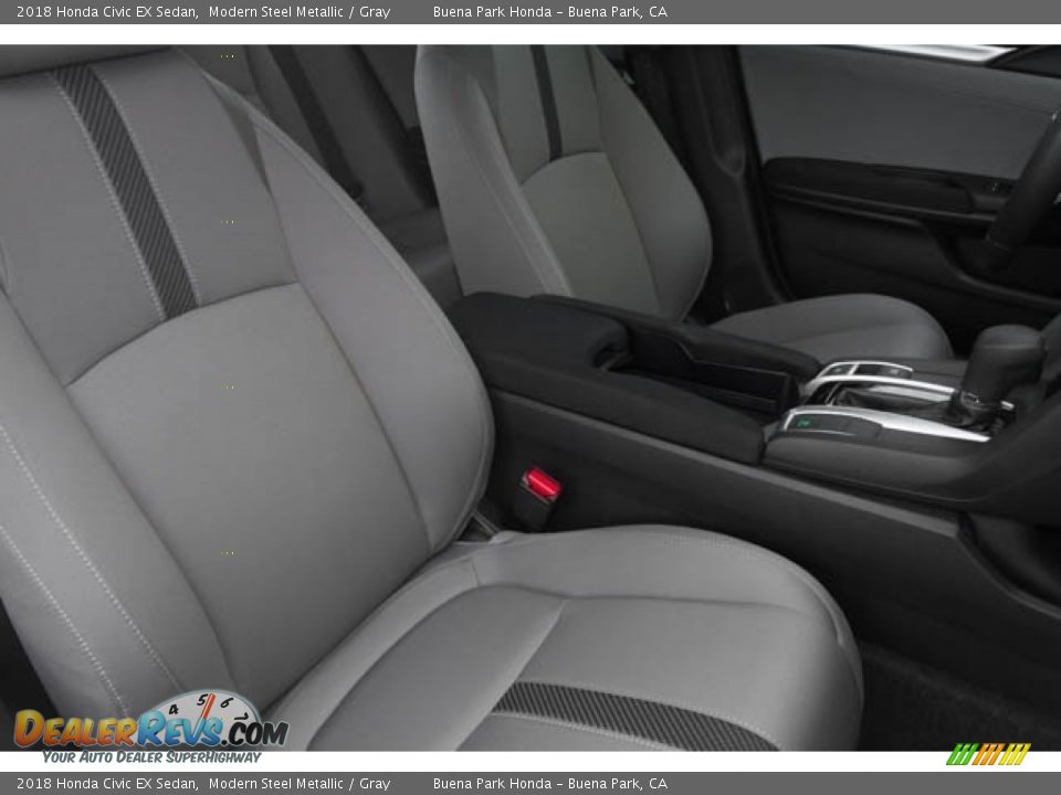 2018 Honda Civic EX Sedan Modern Steel Metallic / Gray Photo #32