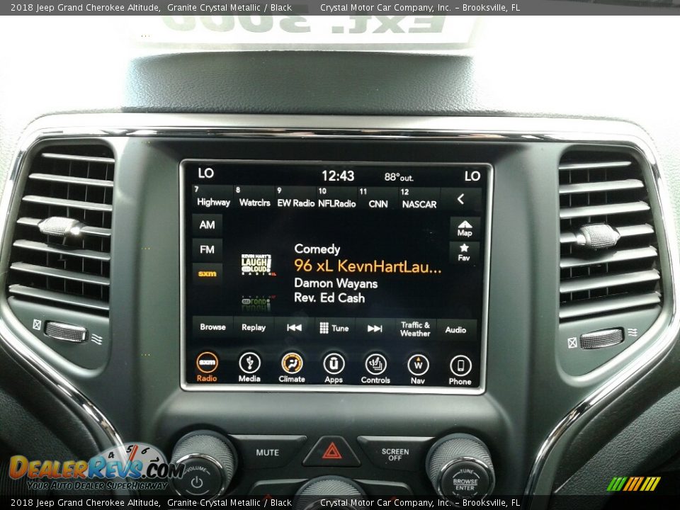 2018 Jeep Grand Cherokee Altitude Granite Crystal Metallic / Black Photo #15