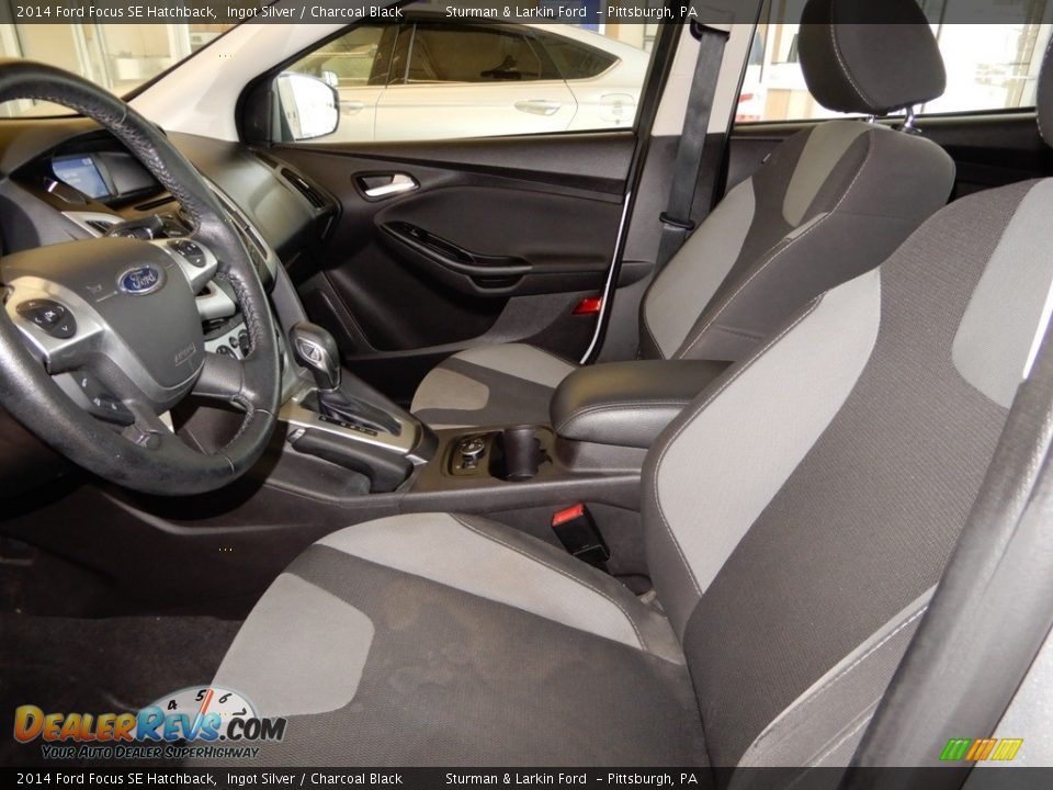 2014 Ford Focus SE Hatchback Ingot Silver / Charcoal Black Photo #7