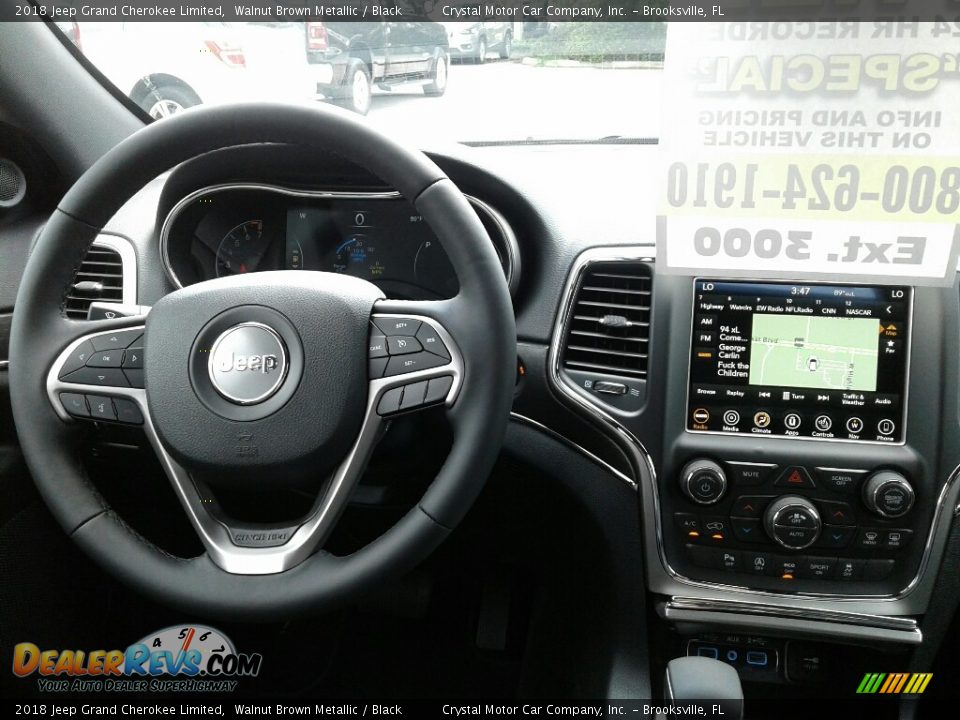 2018 Jeep Grand Cherokee Limited Walnut Brown Metallic / Black Photo #12