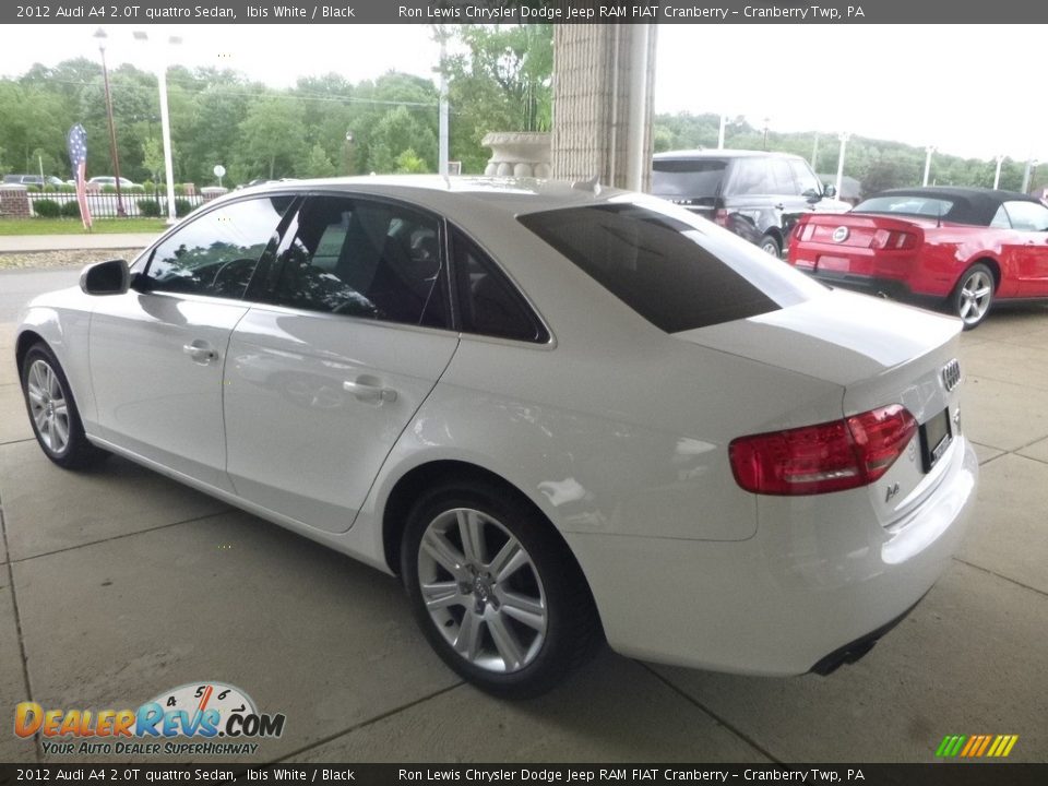 2012 Audi A4 2.0T quattro Sedan Ibis White / Black Photo #6