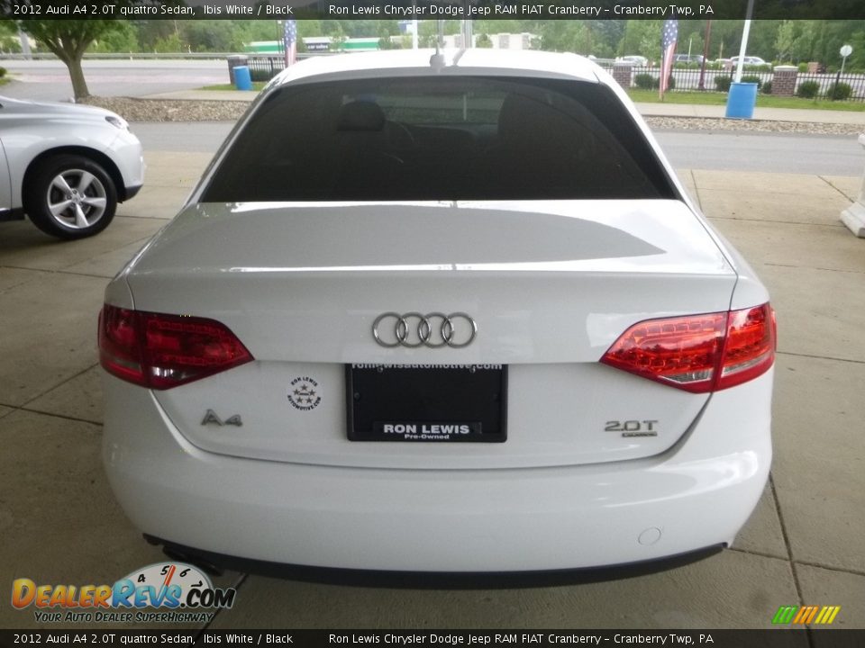 2012 Audi A4 2.0T quattro Sedan Ibis White / Black Photo #7
