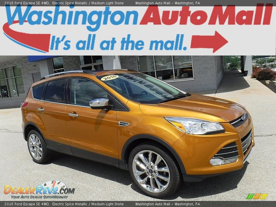 2016 Ford Escape SE 4WD Electric Spice Metallic / Medium Light Stone Photo #1