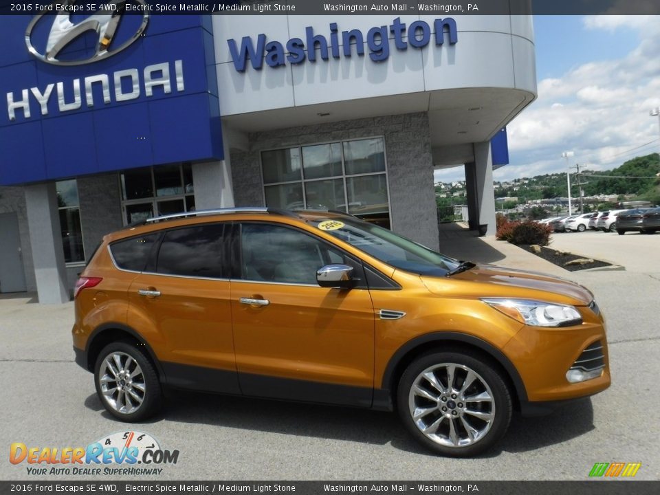 2016 Ford Escape SE 4WD Electric Spice Metallic / Medium Light Stone Photo #2
