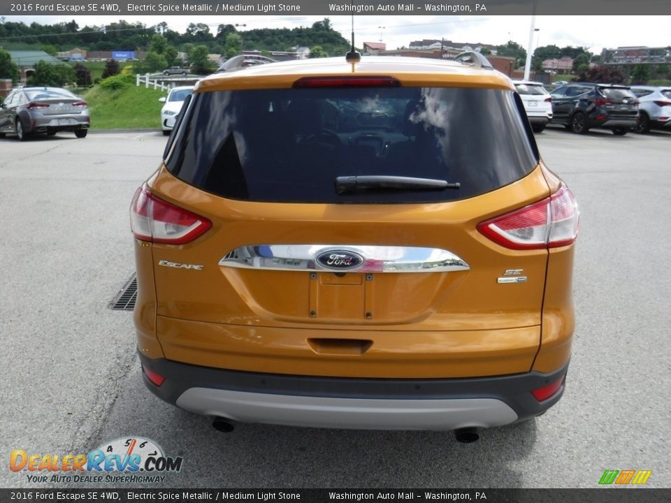 2016 Ford Escape SE 4WD Electric Spice Metallic / Medium Light Stone Photo #10