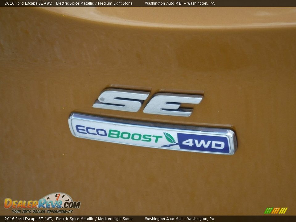 2016 Ford Escape SE 4WD Electric Spice Metallic / Medium Light Stone Photo #12