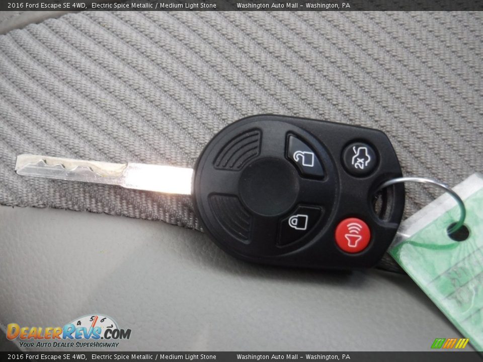 2016 Ford Escape SE 4WD Electric Spice Metallic / Medium Light Stone Photo #28