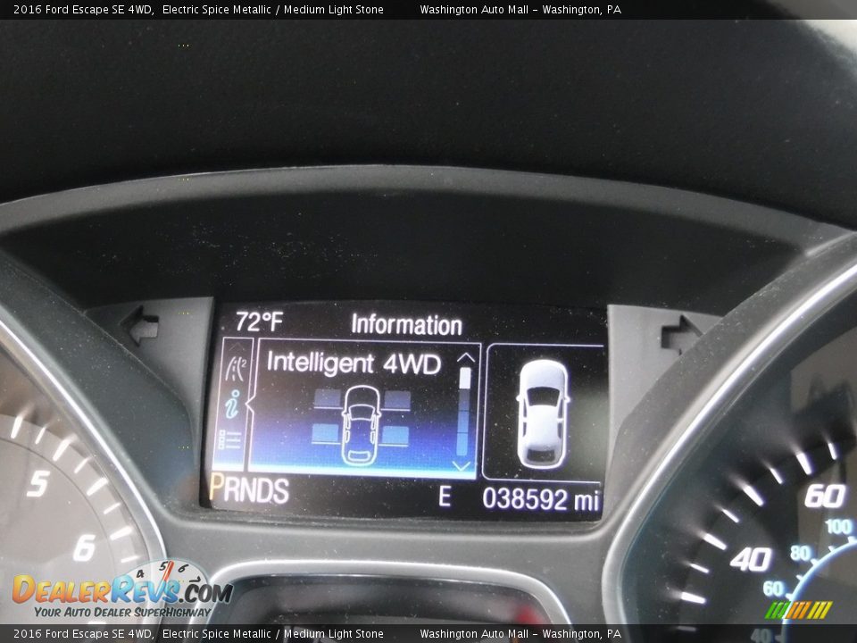 2016 Ford Escape SE 4WD Electric Spice Metallic / Medium Light Stone Photo #30