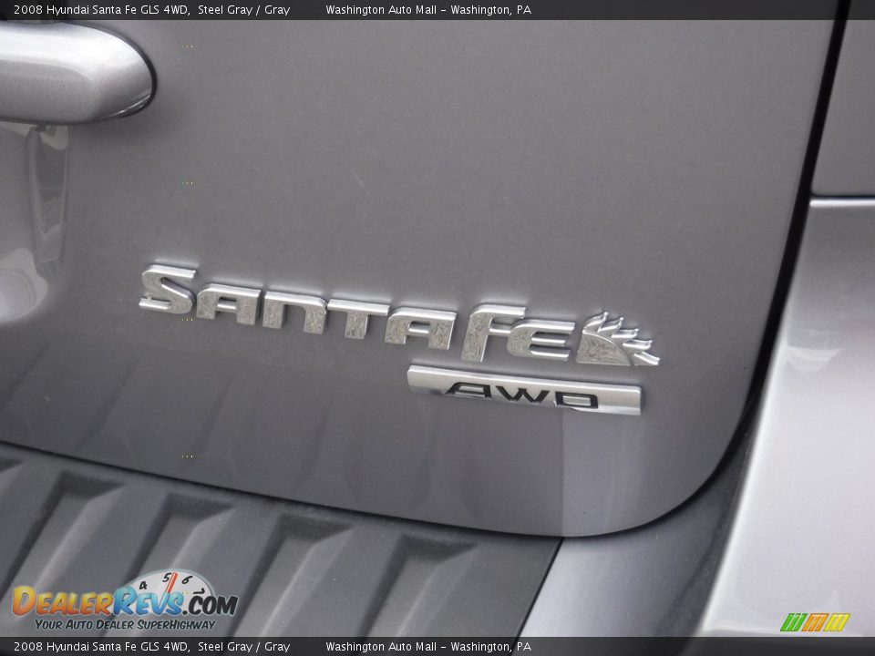 2008 Hyundai Santa Fe GLS 4WD Steel Gray / Gray Photo #11