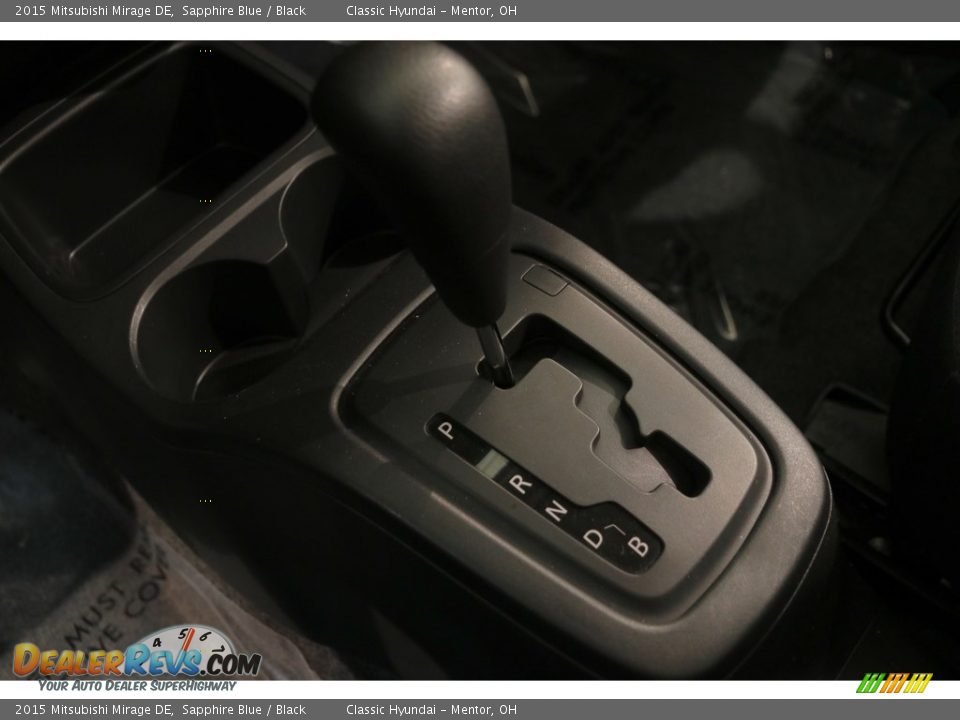 2015 Mitsubishi Mirage DE Sapphire Blue / Black Photo #10