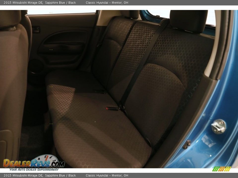 2015 Mitsubishi Mirage DE Sapphire Blue / Black Photo #13