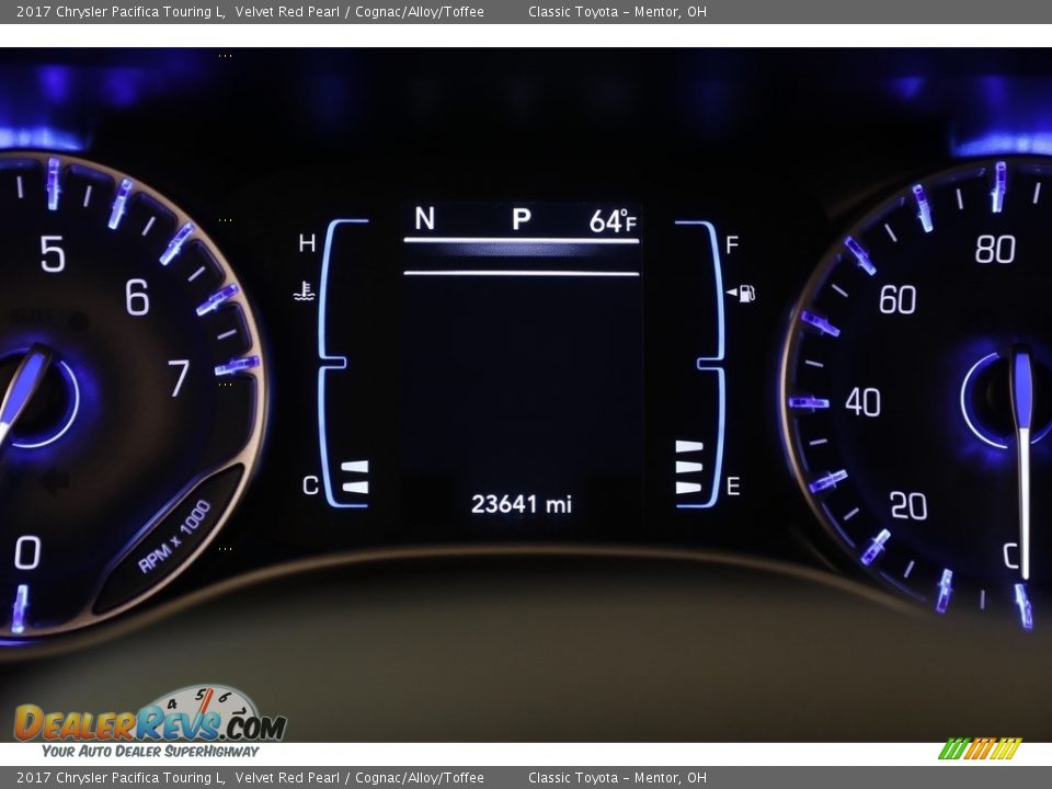 2017 Chrysler Pacifica Touring L Velvet Red Pearl / Cognac/Alloy/Toffee Photo #7