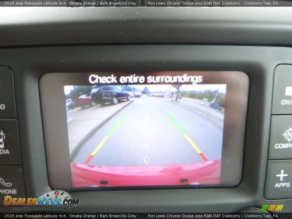 2016 Jeep Renegade Latitude 4x4 Omaha Orange / Bark Brown/Ski Grey Photo #18