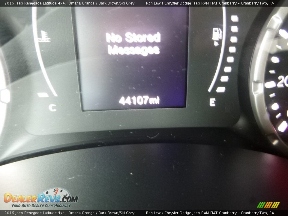 2016 Jeep Renegade Latitude 4x4 Omaha Orange / Bark Brown/Ski Grey Photo #19