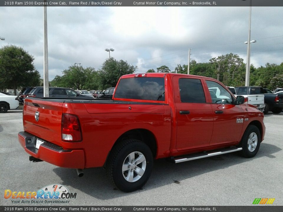 2018 Ram 1500 Express Crew Cab Flame Red / Black/Diesel Gray Photo #5