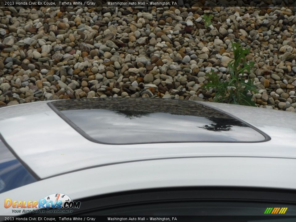 2013 Honda Civic EX Coupe Taffeta White / Gray Photo #3