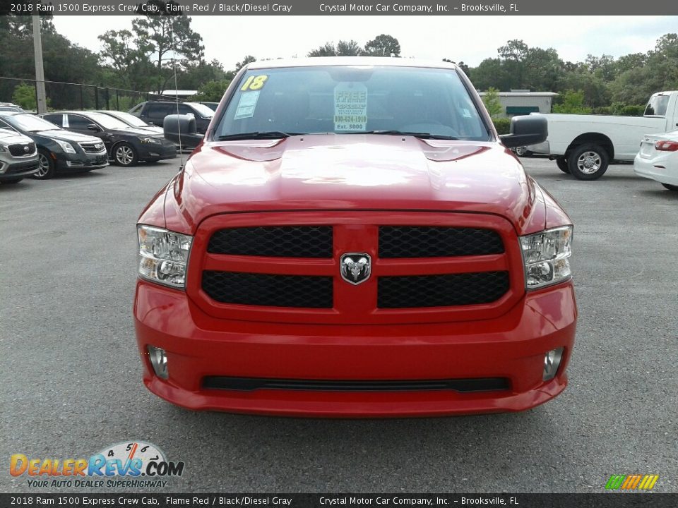 2018 Ram 1500 Express Crew Cab Flame Red / Black/Diesel Gray Photo #8