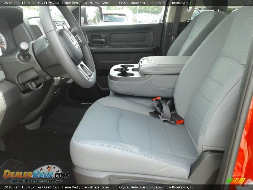 2018 Ram 1500 Express Crew Cab Flame Red / Black/Diesel Gray Photo #9