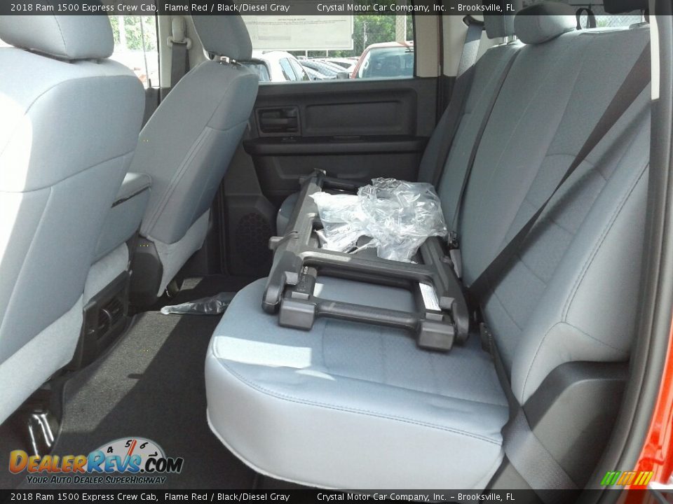 2018 Ram 1500 Express Crew Cab Flame Red / Black/Diesel Gray Photo #10