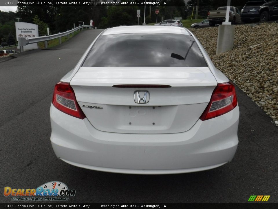 2013 Honda Civic EX Coupe Taffeta White / Gray Photo #8