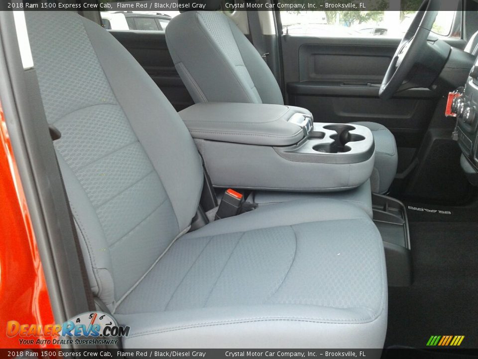 2018 Ram 1500 Express Crew Cab Flame Red / Black/Diesel Gray Photo #12