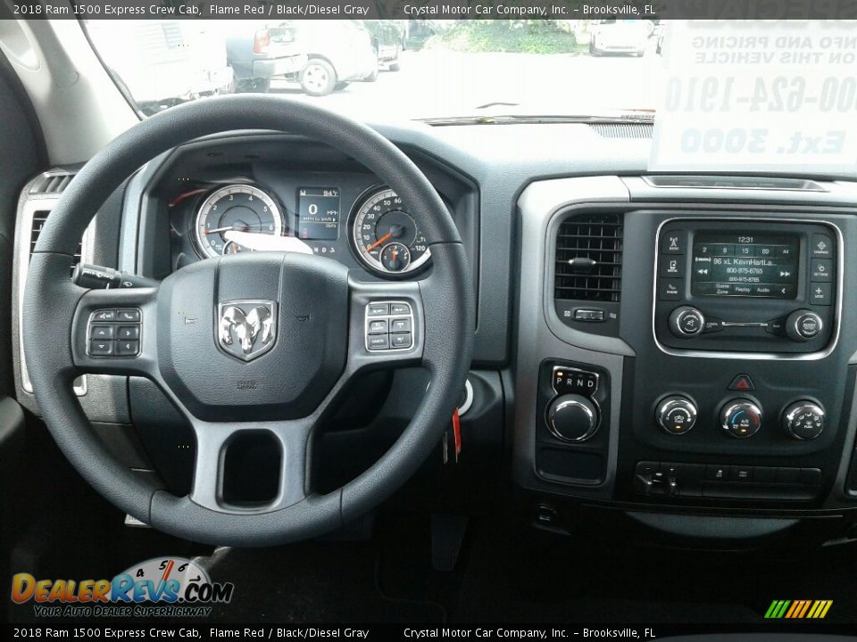2018 Ram 1500 Express Crew Cab Flame Red / Black/Diesel Gray Photo #13