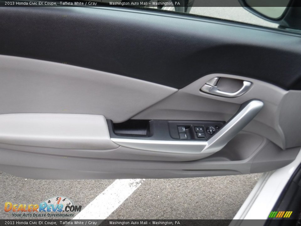 2013 Honda Civic EX Coupe Taffeta White / Gray Photo #12