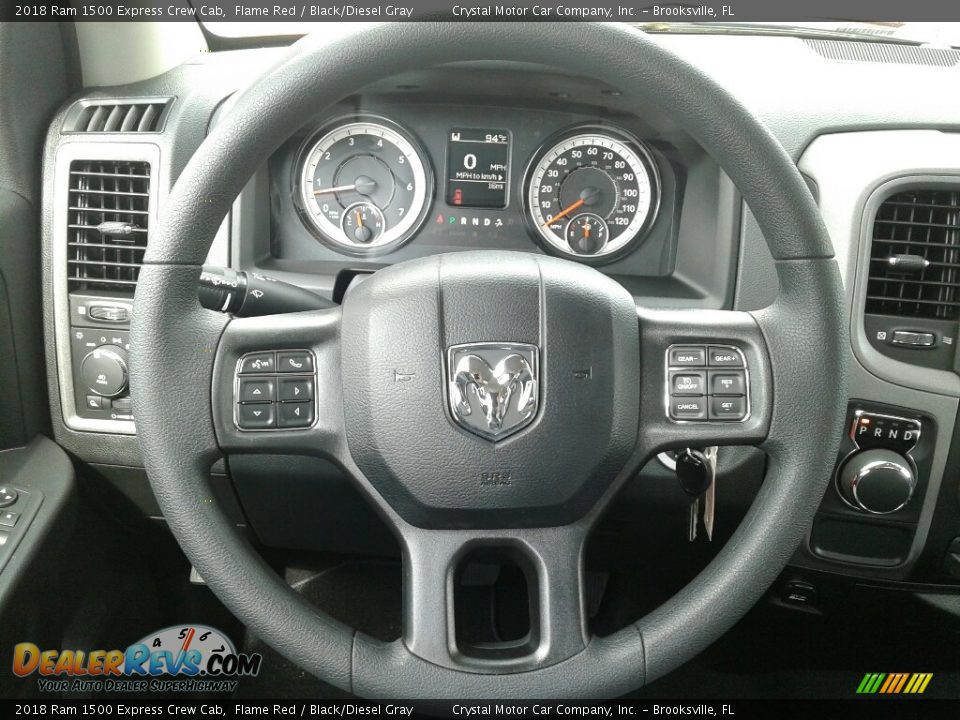 2018 Ram 1500 Express Crew Cab Flame Red / Black/Diesel Gray Photo #14