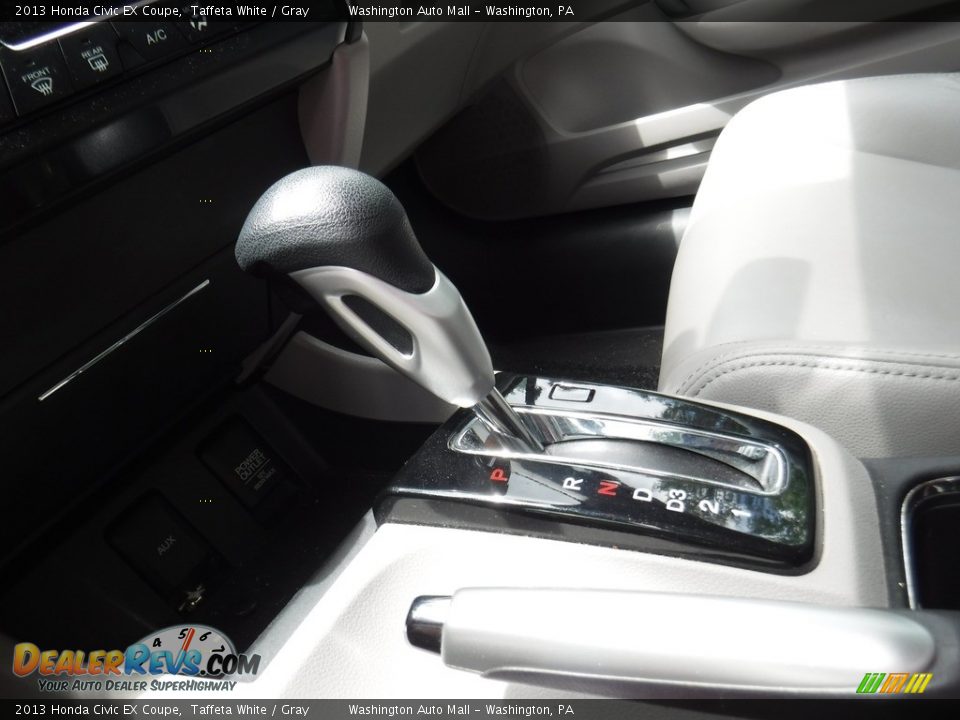 2013 Honda Civic EX Coupe Taffeta White / Gray Photo #14