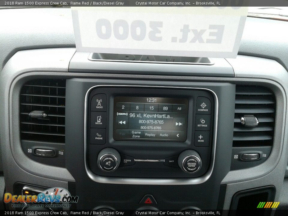 2018 Ram 1500 Express Crew Cab Flame Red / Black/Diesel Gray Photo #15