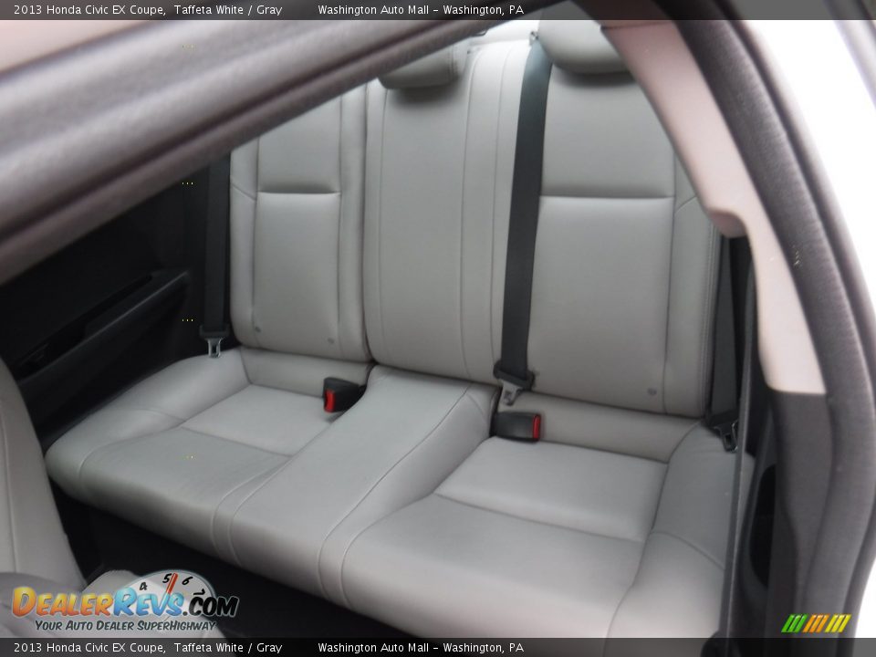 2013 Honda Civic EX Coupe Taffeta White / Gray Photo #19