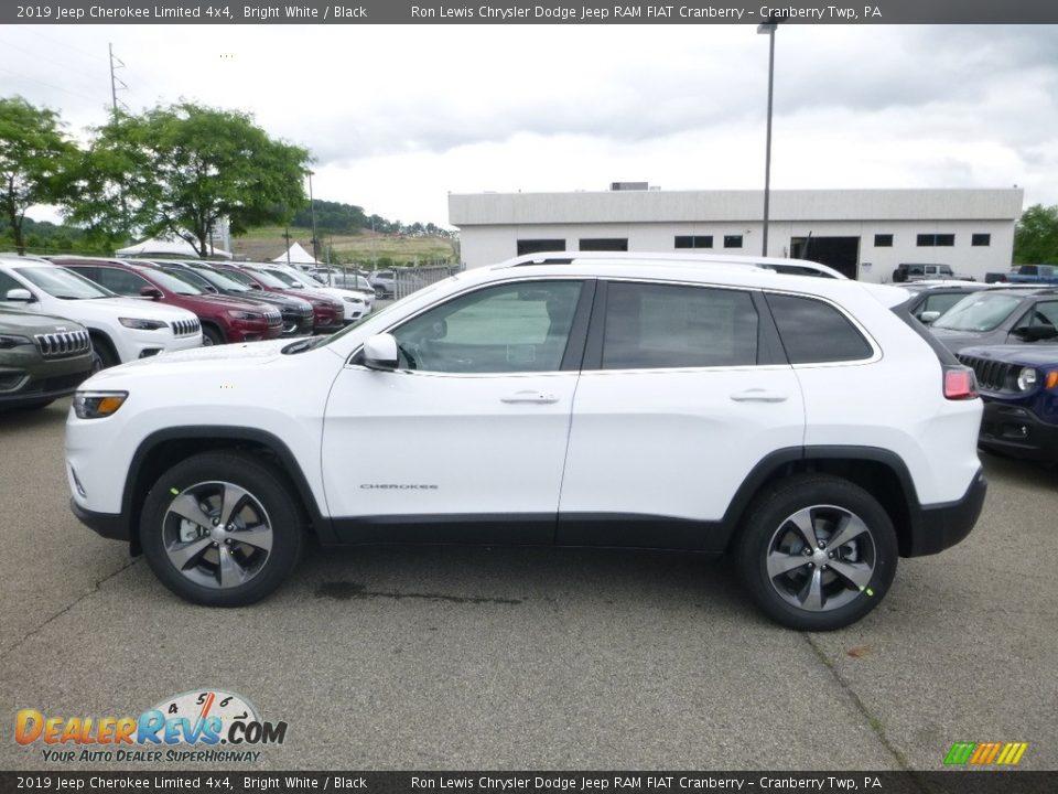 2019 Jeep Cherokee Limited 4x4 Bright White / Black Photo #2