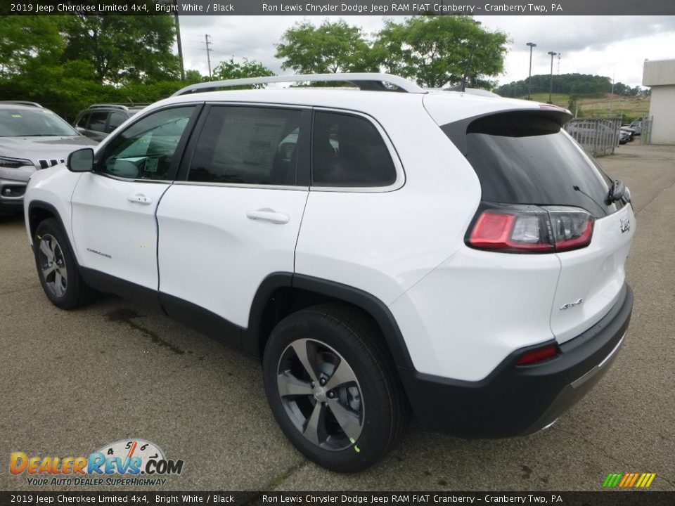2019 Jeep Cherokee Limited 4x4 Bright White / Black Photo #3