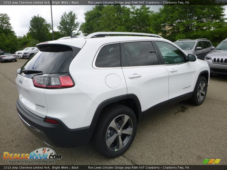 2019 Jeep Cherokee Limited 4x4 Bright White / Black Photo #5