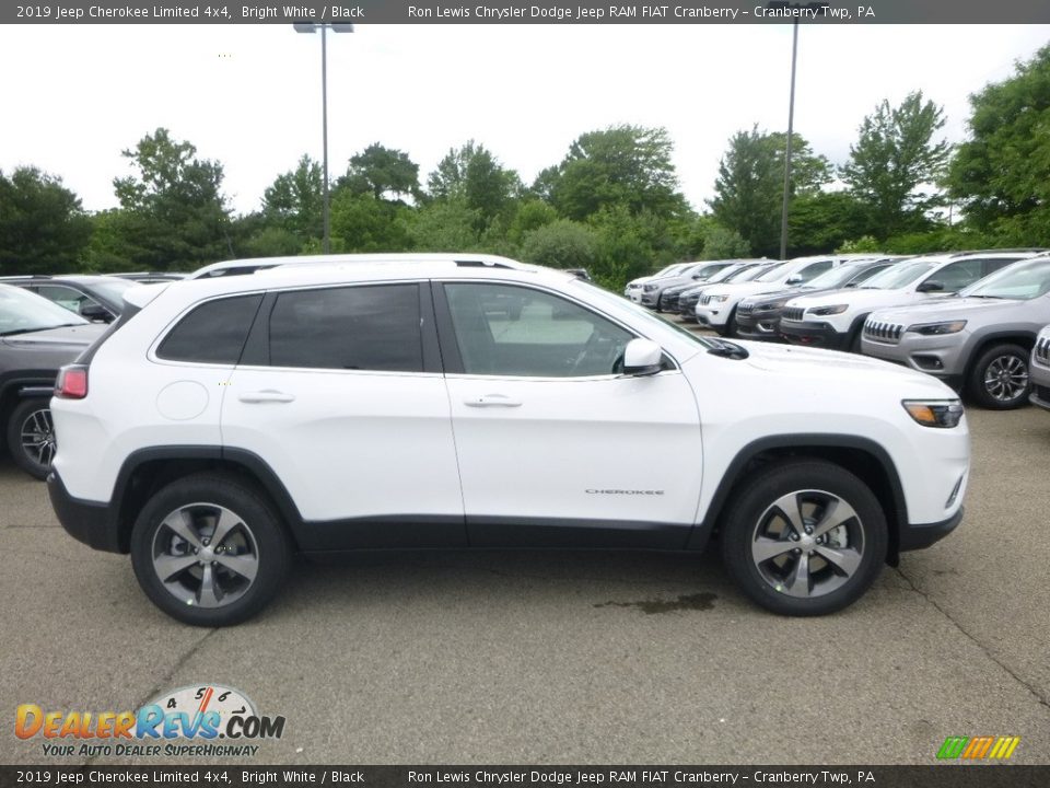 2019 Jeep Cherokee Limited 4x4 Bright White / Black Photo #6