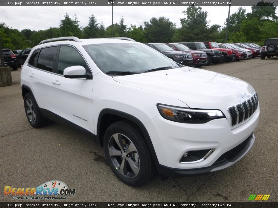 2019 Jeep Cherokee Limited 4x4 Bright White / Black Photo #7