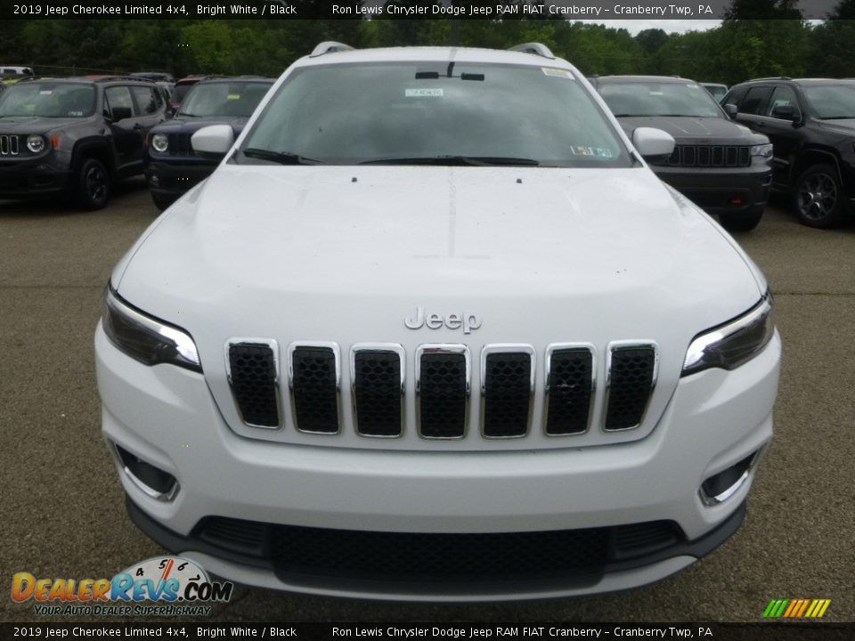 2019 Jeep Cherokee Limited 4x4 Bright White / Black Photo #8