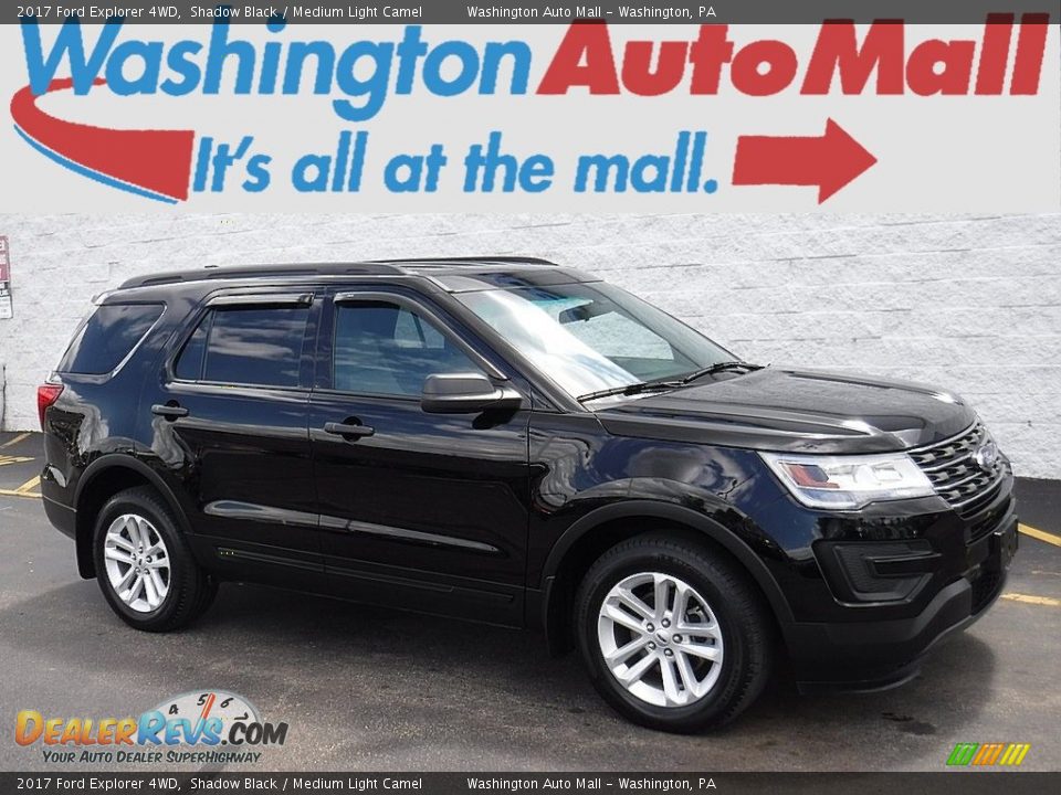 2017 Ford Explorer 4WD Shadow Black / Medium Light Camel Photo #1