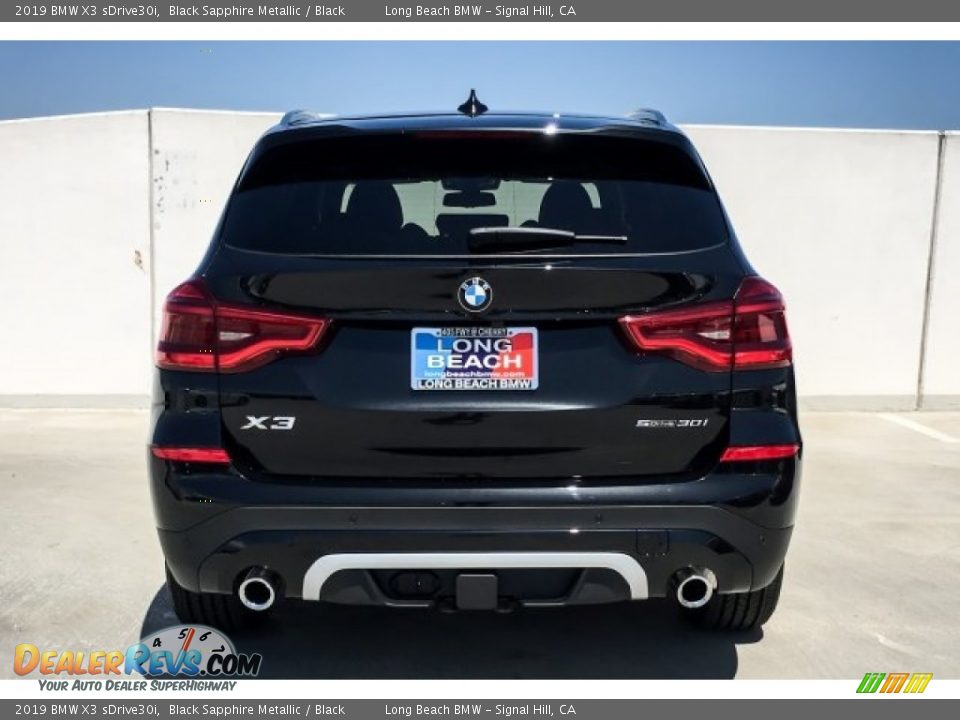 2019 BMW X3 sDrive30i Black Sapphire Metallic / Black Photo #4