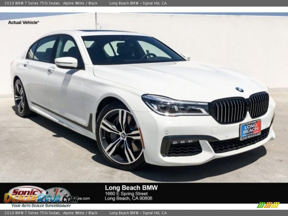 2019 BMW 7 Series 750i Sedan Alpine White / Black Photo #1