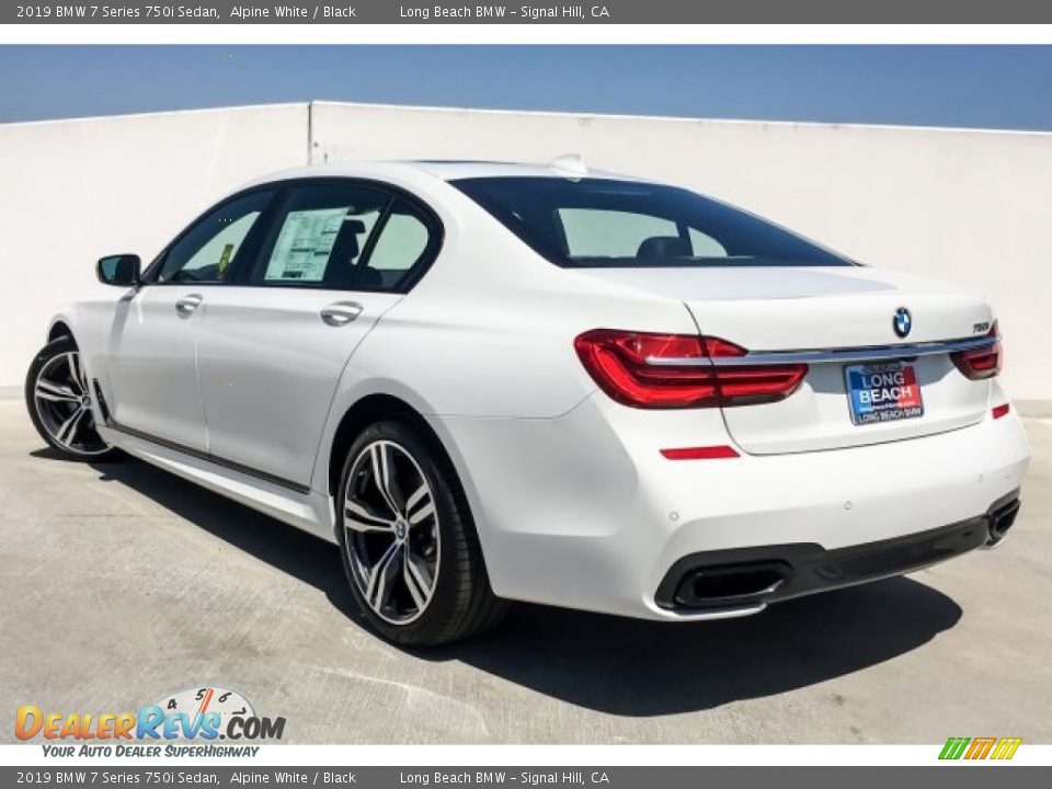 2019 BMW 7 Series 750i Sedan Alpine White / Black Photo #3