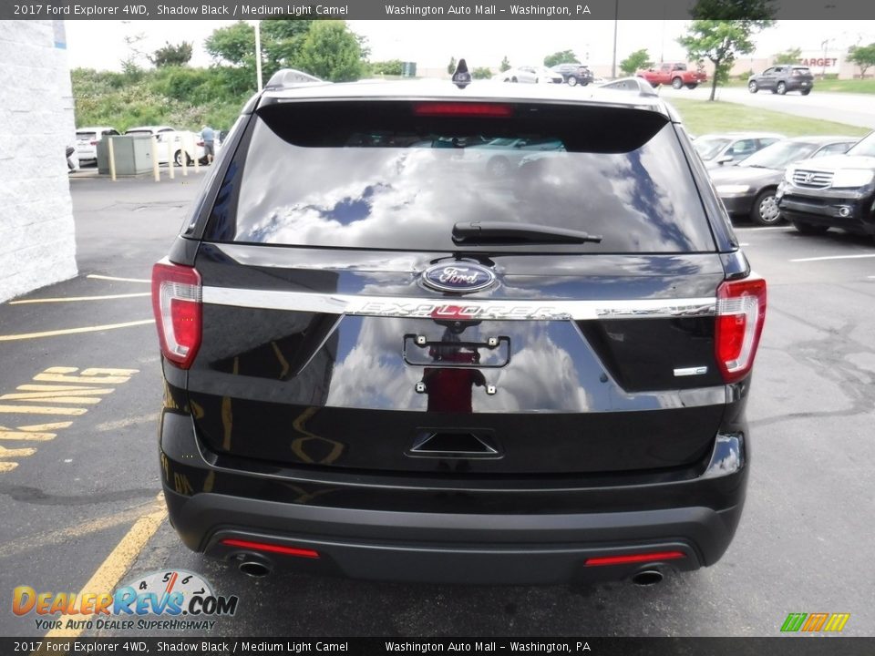 2017 Ford Explorer 4WD Shadow Black / Medium Light Camel Photo #13