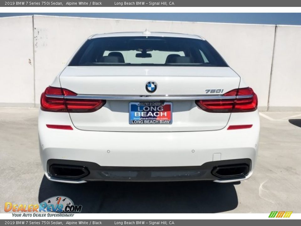 2019 BMW 7 Series 750i Sedan Alpine White / Black Photo #4