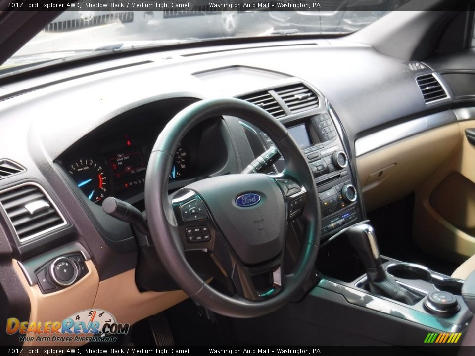 2017 Ford Explorer 4WD Shadow Black / Medium Light Camel Photo #15