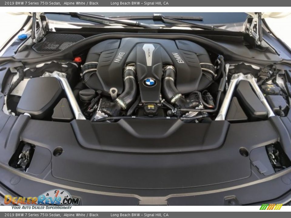 2019 BMW 7 Series 750i Sedan Alpine White / Black Photo #8