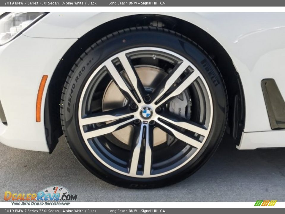 2019 BMW 7 Series 750i Sedan Alpine White / Black Photo #9