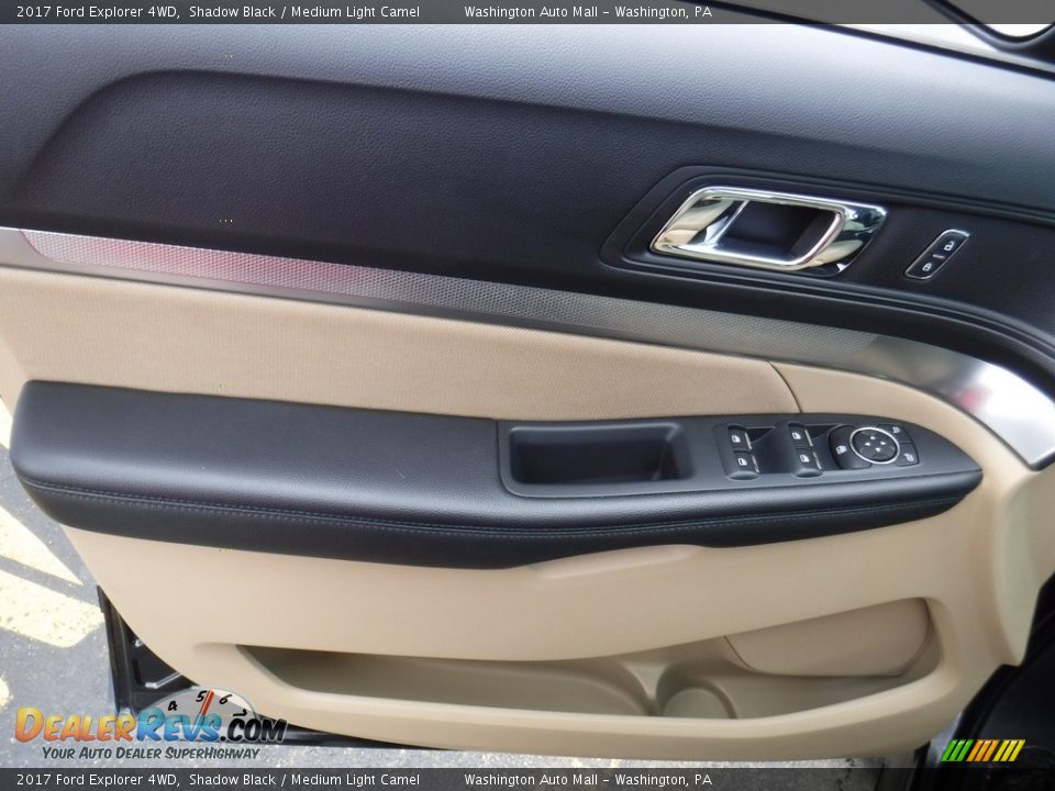 2017 Ford Explorer 4WD Shadow Black / Medium Light Camel Photo #18