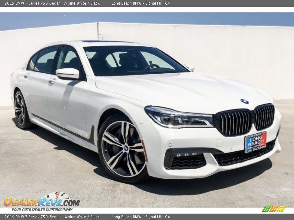 2019 BMW 7 Series 750i Sedan Alpine White / Black Photo #12